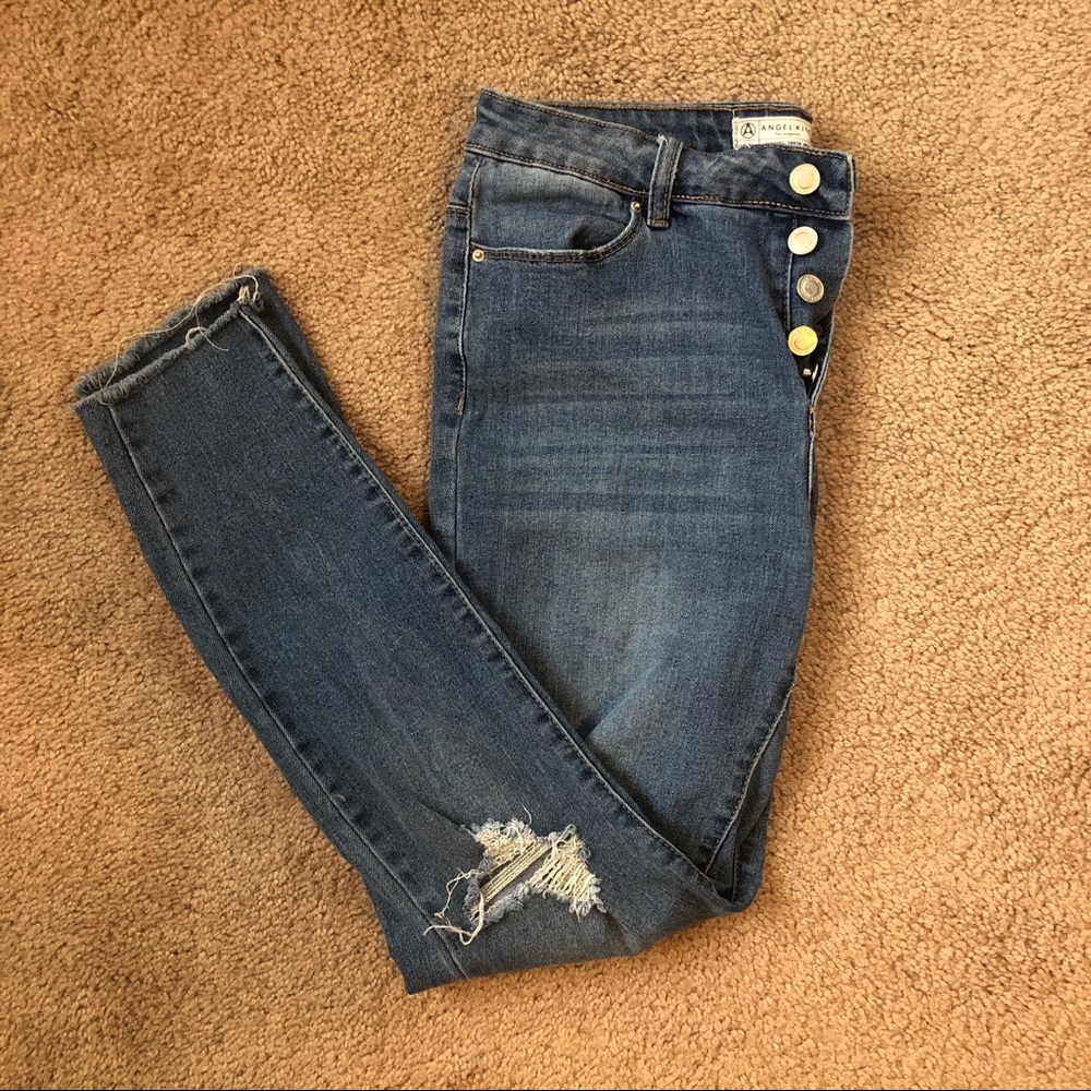 Angel Kiss Los Angeles Skinny Jeans High Waisted